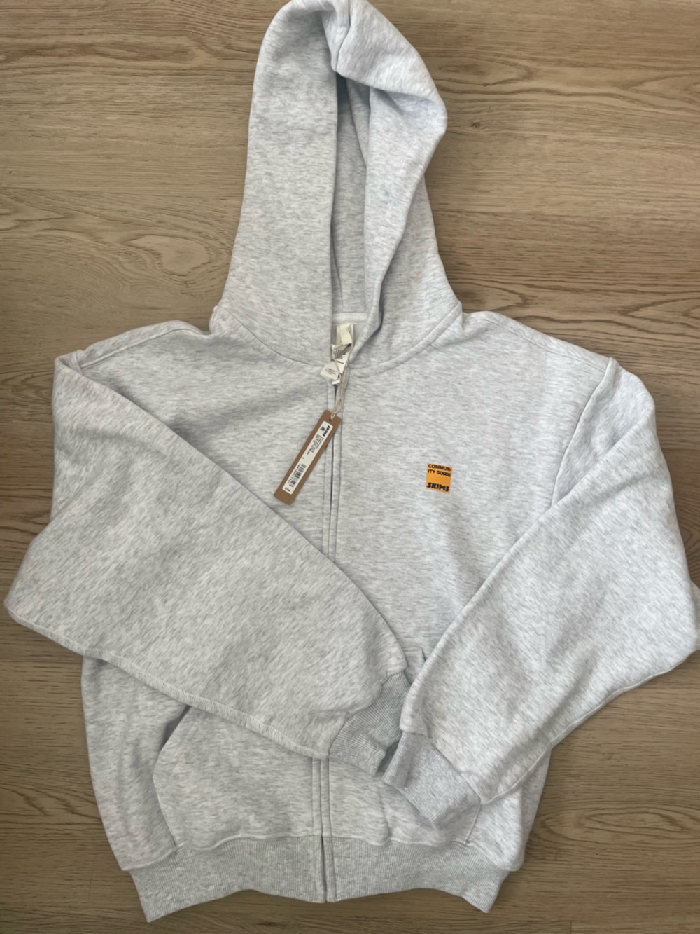 SKIMS x Community Goods Zip Up Hoodie sz XS